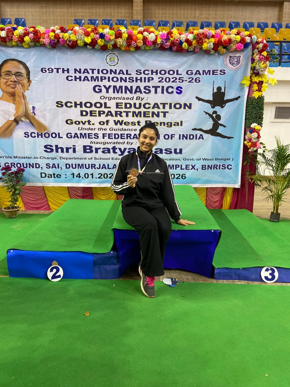 દમણનાં ખેલાડી શ્રેયા રસ્તોગીએ રાષ્ટ્રીય સ્તરની વ્યાયામ સ્પર્ધામાં કાંસ્ય ચંદ્રક જીત્યો.