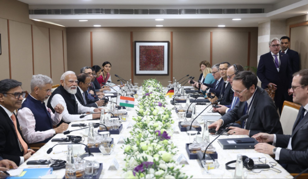 PM Modi holds delegation-level talks with German Chancellor Friedrich Merz in Gandhinagar