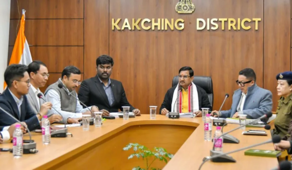 Union Minister Tokhan Sahu inspects different projects in Manipur’s Kakching district