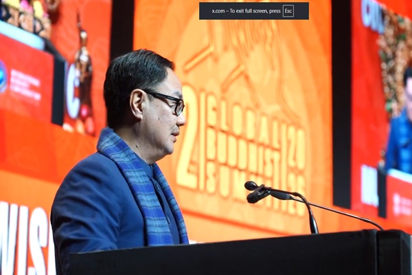 Teachings of Lord Buddha Guide Global Harmony: Union Minister Kiren Rijiju