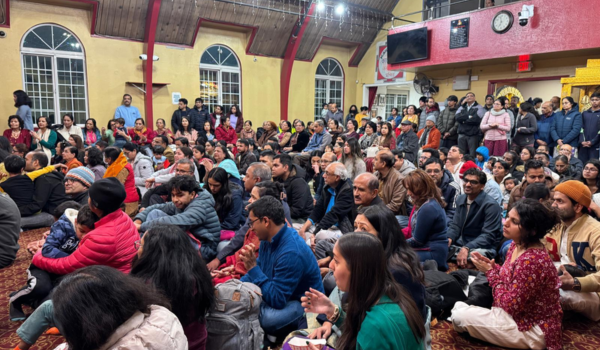 Devotees gather at Hindu temple in California to observe Ram Mandir anniversary