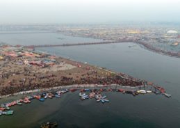Devotees take holy dip in the rivers on Mauni Amavasya in Prayagraj