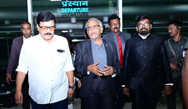 President of Mauritius Dharambeer Gokhool arrives in Andhra Pradesh for five-day visit