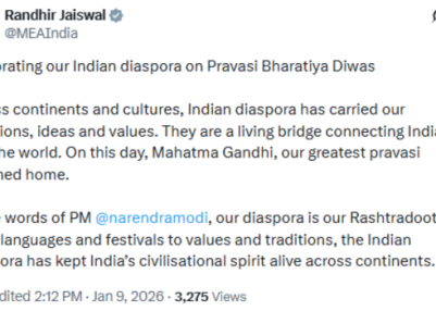 MEA says Indian diaspora is living bridge between India and world