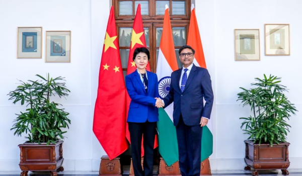 India and China discuss progress in rebuilding bilateral ties and people-centric engagement in New Delhi