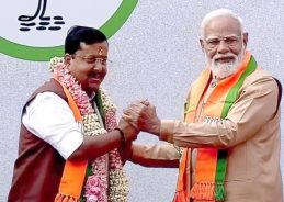 નવી દિલ્હી ખાતે પ્રધાનમંત્રીની ઉપસ્થિતીમાં ભાજપના રાષ્ટ્રીય અધ્યક્ષ તરીકેનો કાર્યભાર સંભાળતા નીતિન નબીન