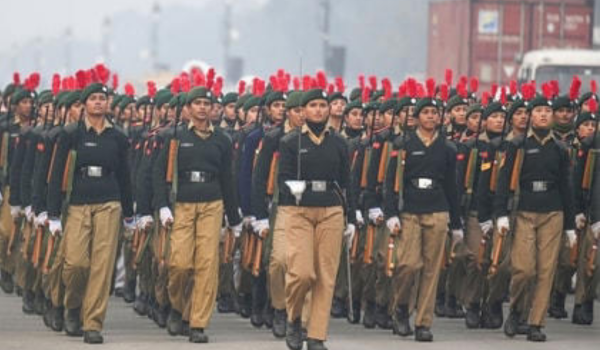 Group Captain Shubhanshu Shukla interacts with NCC cadets at Republic Day Parade Camp