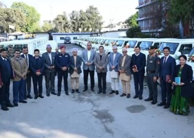 India gifts first batch of 61 vehicles to Nepal for Elections