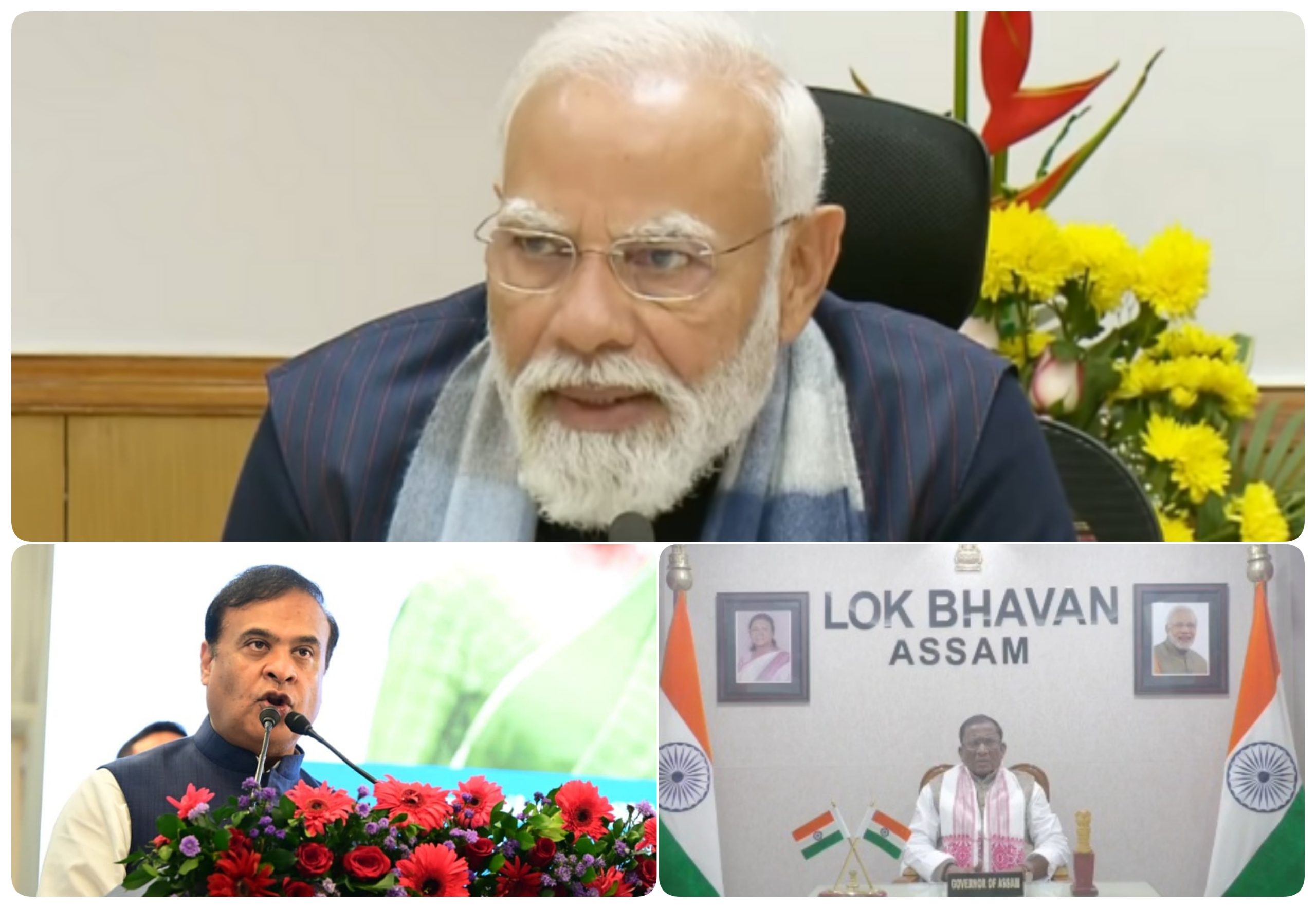 নৱবৰ্ষ উপলক্ষে জনসাধাৰণলৈ প্রধানমন্ত্ৰী, ৰাজ্যপাল আৰু মুখ্যমন্ত্ৰীৰ শুভেচ্ছা