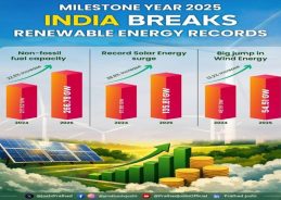 India’s Non-Fossil Fuel Capacity Rises to 266.78 GW in 2025: Union Minister Pralhad Joshi