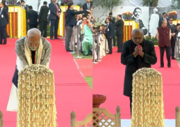 VP Radhakrishnan & PM Modi attend interfaith prayer meeting at Gandhi Smriti