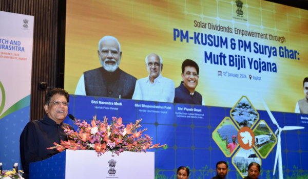 Union Minister Piyush Goyal says Gujarat is key to India’s 500 GW renewable energy goal by 2030