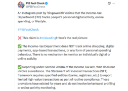 Government refutes claims of Income Tax Department tracking Personal Digital Activity