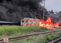 Southern Railway says fire at Thrissur Railway Station’s two-wheeler parking area was caused by parked vehicle