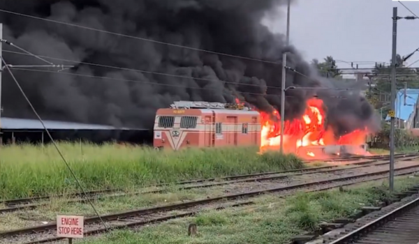 Southern Railway says fire at Thrissur Railway Station’s two-wheeler parking area was caused by parked vehicle