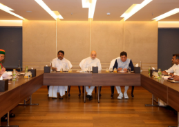 Senior BJP leader Amit Shah calls upon party workers to ensure NDA’s victory in upcoming assembly elections in Tamil Nadu