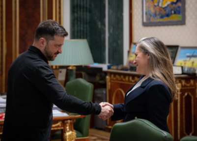 Ukrainian President Zelenskyy appoints former Canadian Deputy PM Chrystia Freeland as economic development adviser