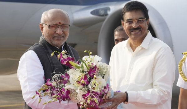 Vice-President CP Radhakrishnan arrives in Odisha for Parakram Diwas
