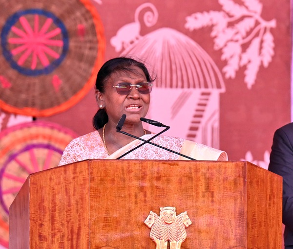 President Droupadi Murmu inaugurates Bastar Pandum festival at Jagdalpur in Chhattisgarh
