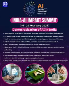 India-AI Impact Summit 2026 will mark historic milestone in global cooperation on Artificial Intelligence