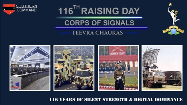 Corps of Signals of Indian Army celebrates 116th Raising Day