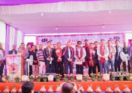 Meghalaya CM Conrad K. Sangma attends closing ceremony of 56th Annual Koch Conference as chief guest at Belbari