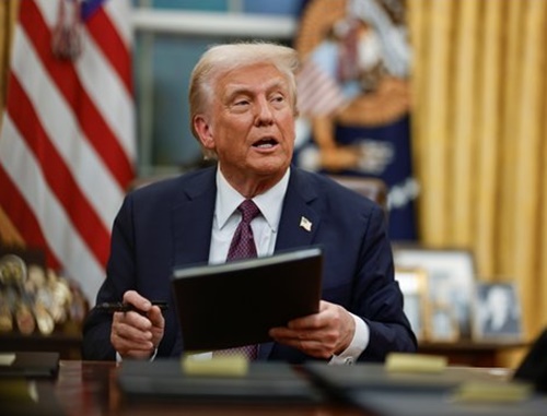 US President Donald Trump signs executive order to impose tariffs on countries trading with Iran