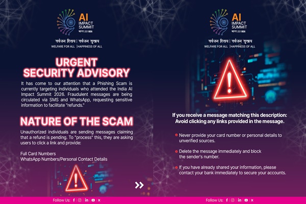Government Warns India AI Impact Summit Attendees About Phishing Scam