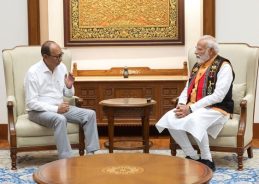 Manipur CM Yumnam Khemchand meets PM Narendra Modi at Seva Teerth