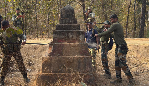 Maharashtra: Security forces demolish remaining 44 Maoist memorials in Gadchiroli
