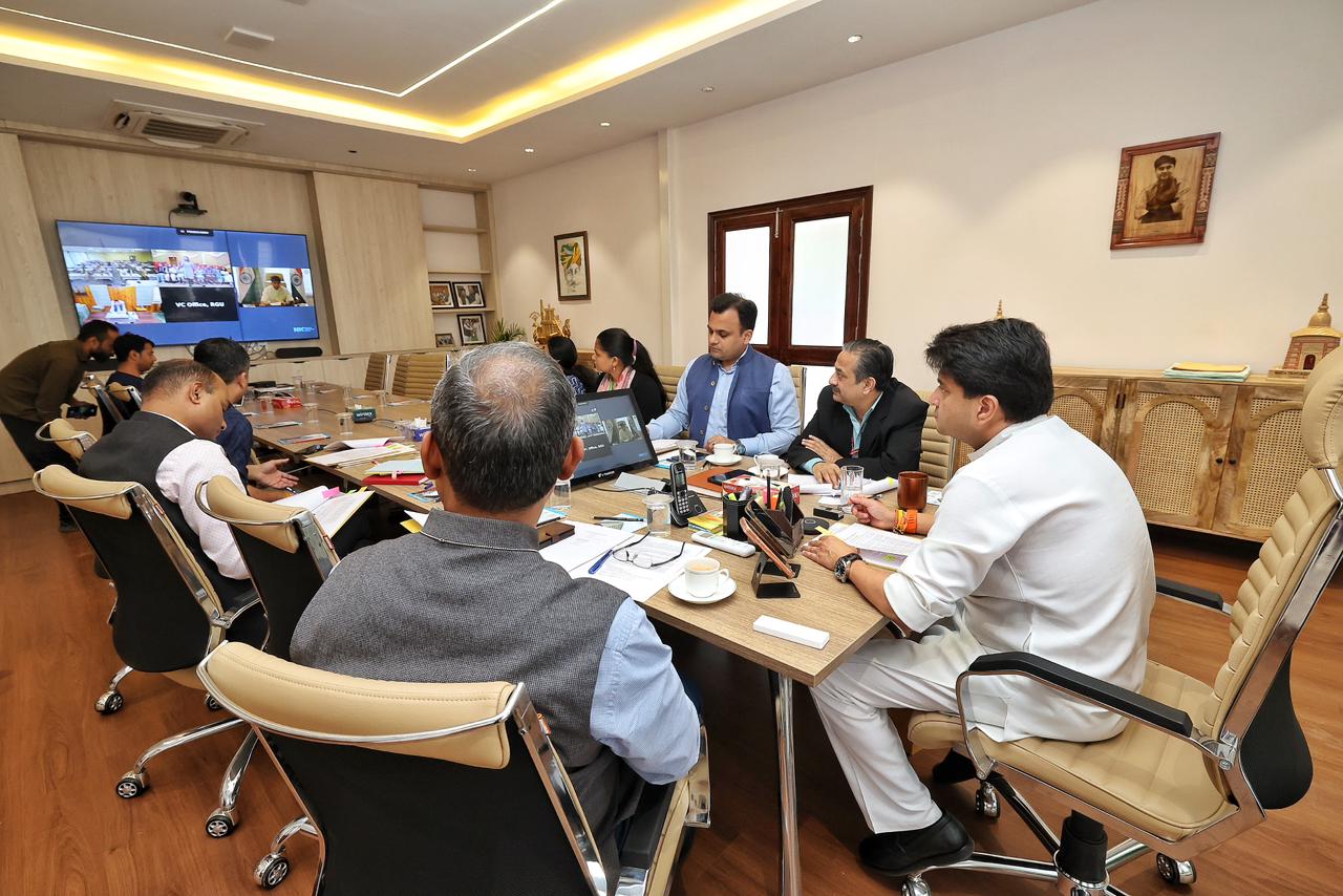 Union Minister of DoNER Jyotiraditya Scindia virtually interacts with 12th Batch of ongoing Ashtalakshmi Darshan Youth Exchange Programme