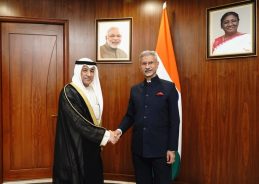 EAM Dr S Jaishankar meets GCC Secretary General Jasem Mohamed AlBudaiwi