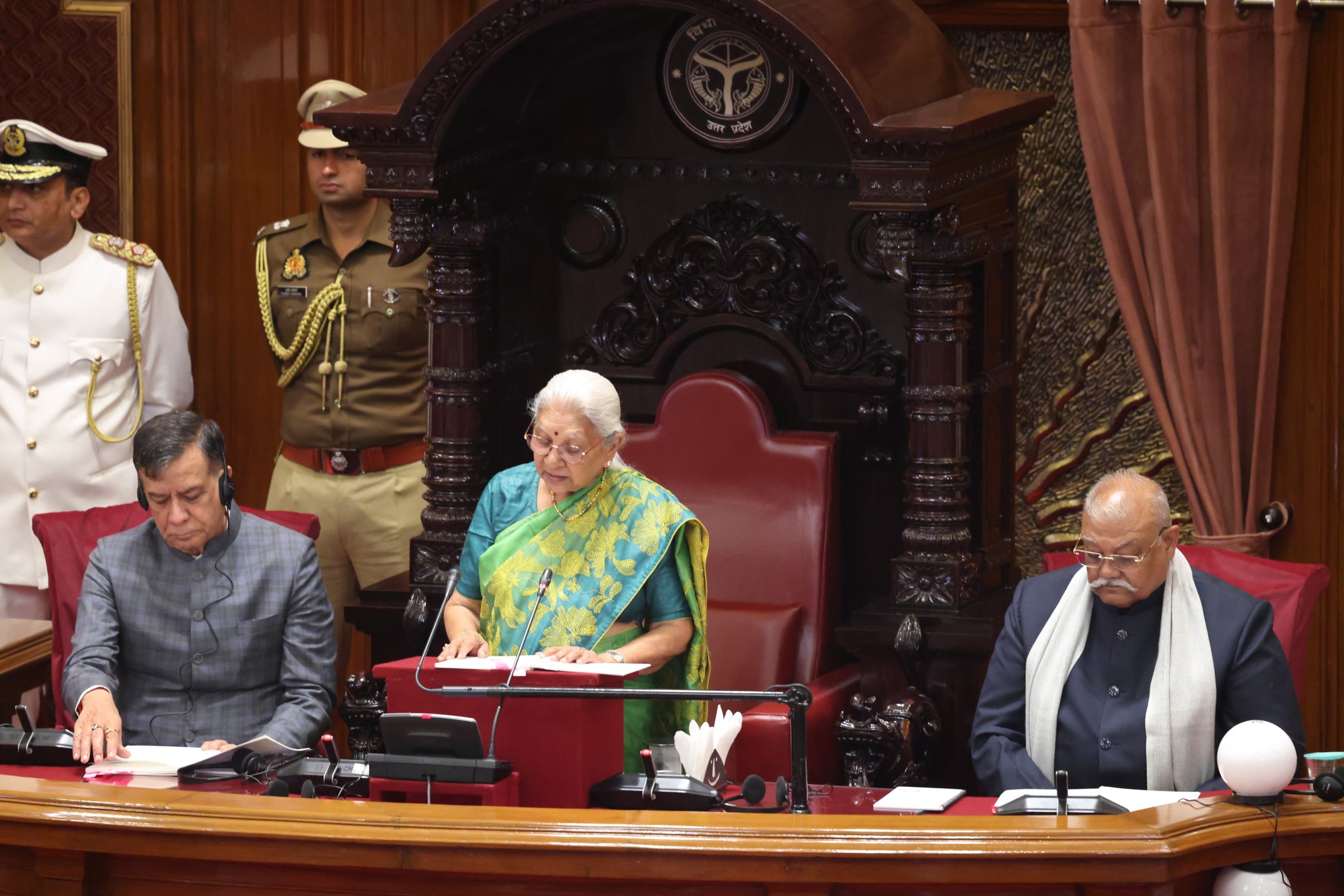 Budget session of UP Legislative Assembly begins with address of Governor Anandiben Patel