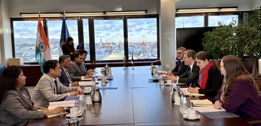 भारत-एस्‍टोनिया ने व्यापार, साइबर व डिजिटल  हयोग और सांस्कृतिक संबंधों की मजबूती पर चर्चा की