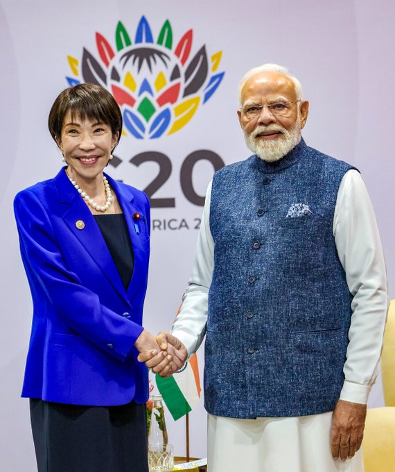 प्रधानमंत्री नरेंद्र मोदी ने जापान की प्रधानमंत्री सनाए ताकाइची को संसदीय चुनावों में जीत पर बधाई दी