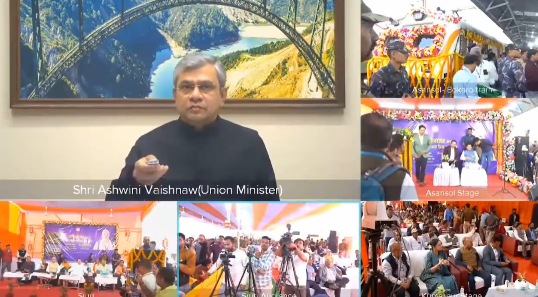 Union Minister Ashwini Vaishnaw inaugurates several key railway projects in West Bengal via video conferencing