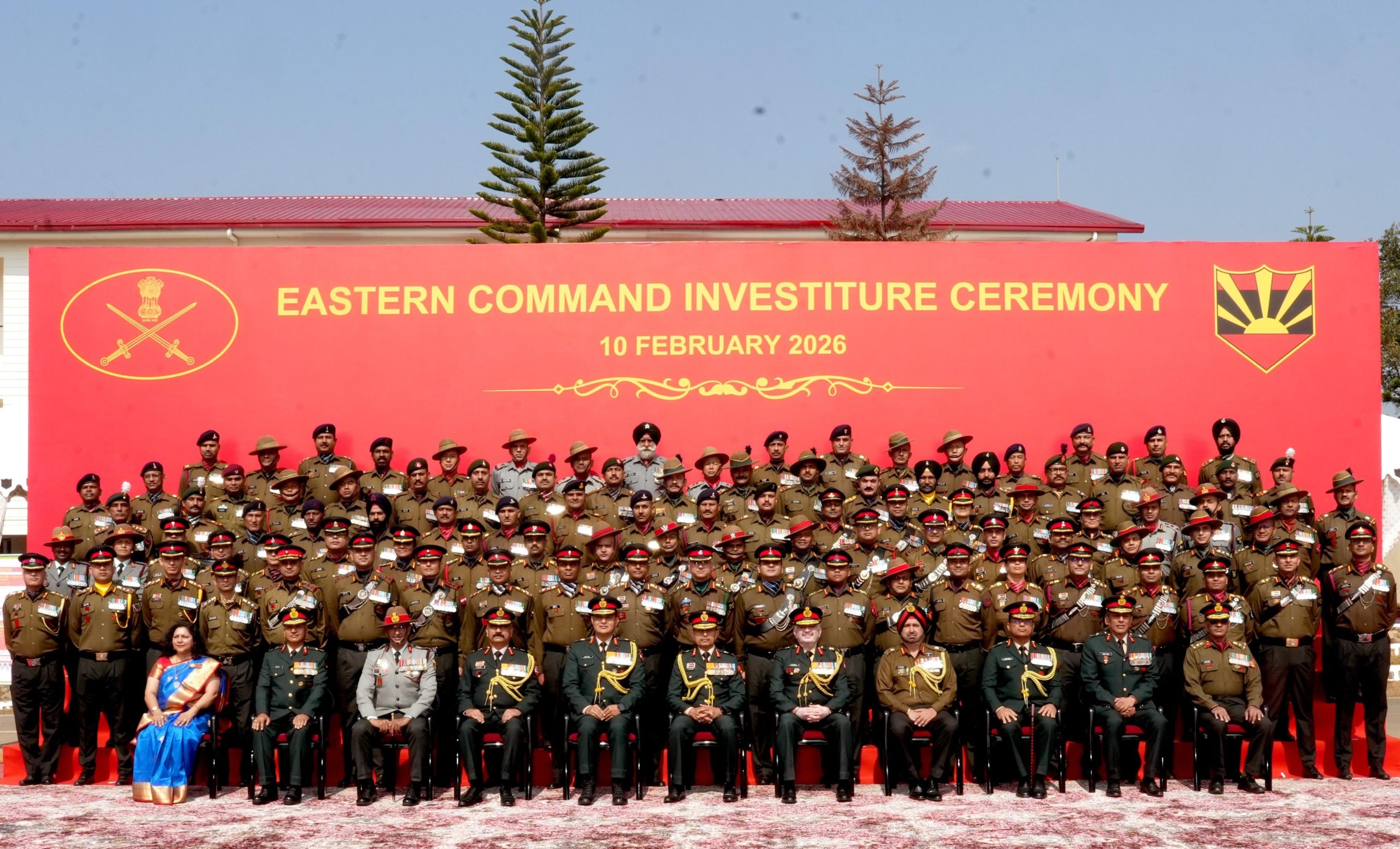मेघालय के उमरोई सैन्य स्टेशन में आयोजित हुआ पूर्वी कमान का अलंकरण समारोह