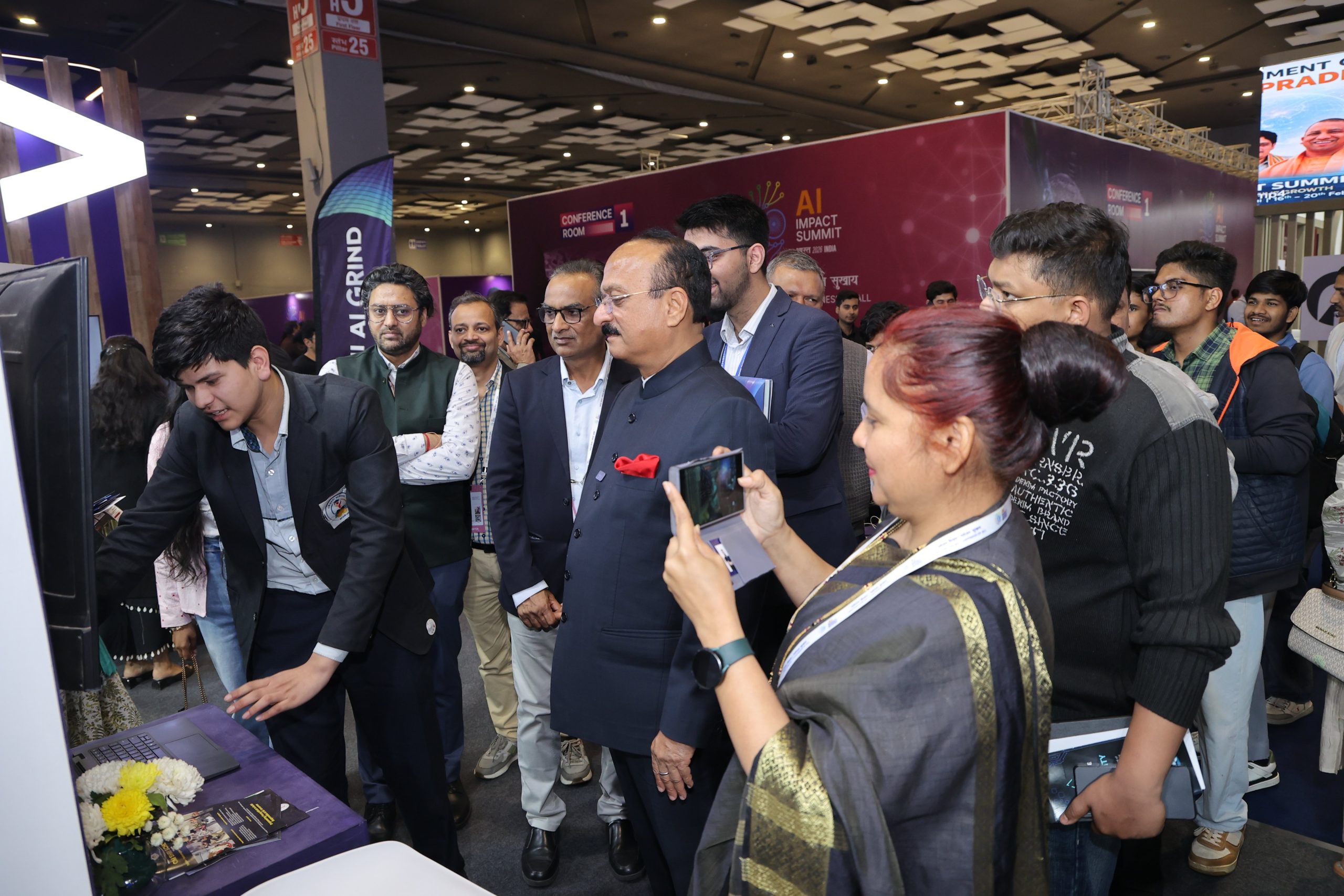 दिल्‍ली शिक्षा मंत्री अशीष सूद  इंडिया एआई इम्पैक्ट समिट 2026 में शामिल हुए