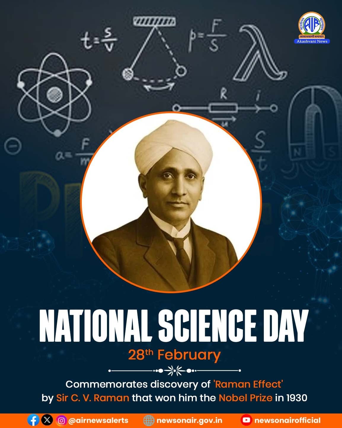 आज देश में राष्ट्रीय विज्ञान दिवस मनाया जा रहा है