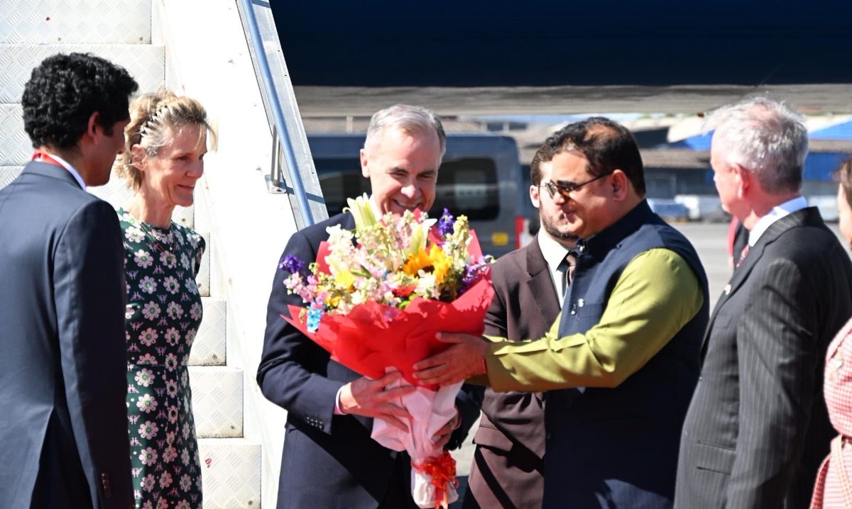 Canadian Prime Minister Mark Carney arrives in Mumbai on four-day official visit to India