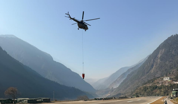 IAF helicopters conduct relentless aerial firefighting in Dzükou Valley