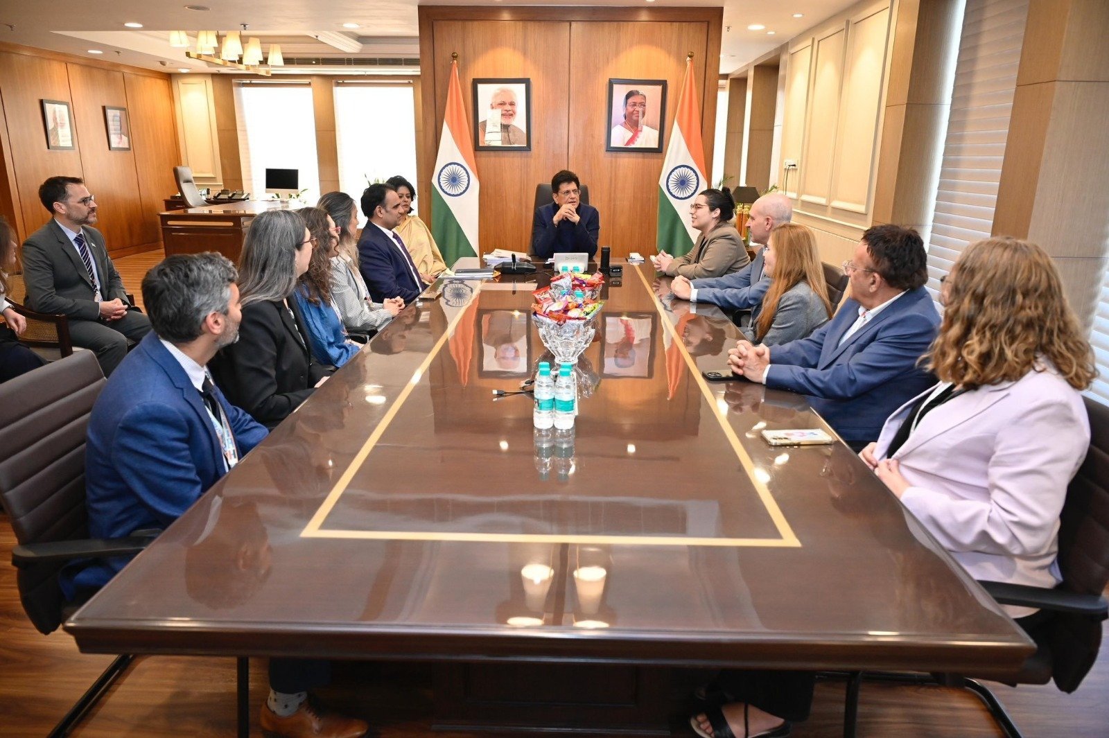 Union Minister Piyush Goyal talks with Israeli delegation on India-Israel free trade agreement