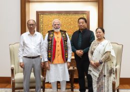 Manipur CM Yumnam Khemchand meets PM Modi at PM’s Office in Seva Teerth 