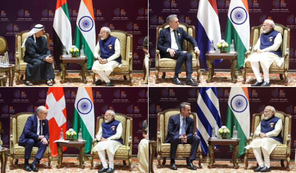 PM Modi holds bilateral meetings with several world leaders on sidelines of India AI Impact Summit