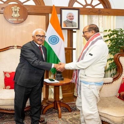 BJP MLA- Yumnam Khemchand Singh sworn in as Chief Minister of Manipur 