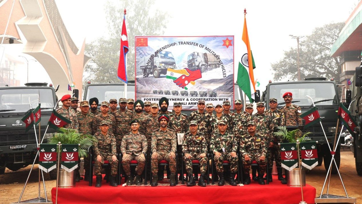 Indian Army hands over 50 military utility vehicles to Nepal Army at India-Nepal border