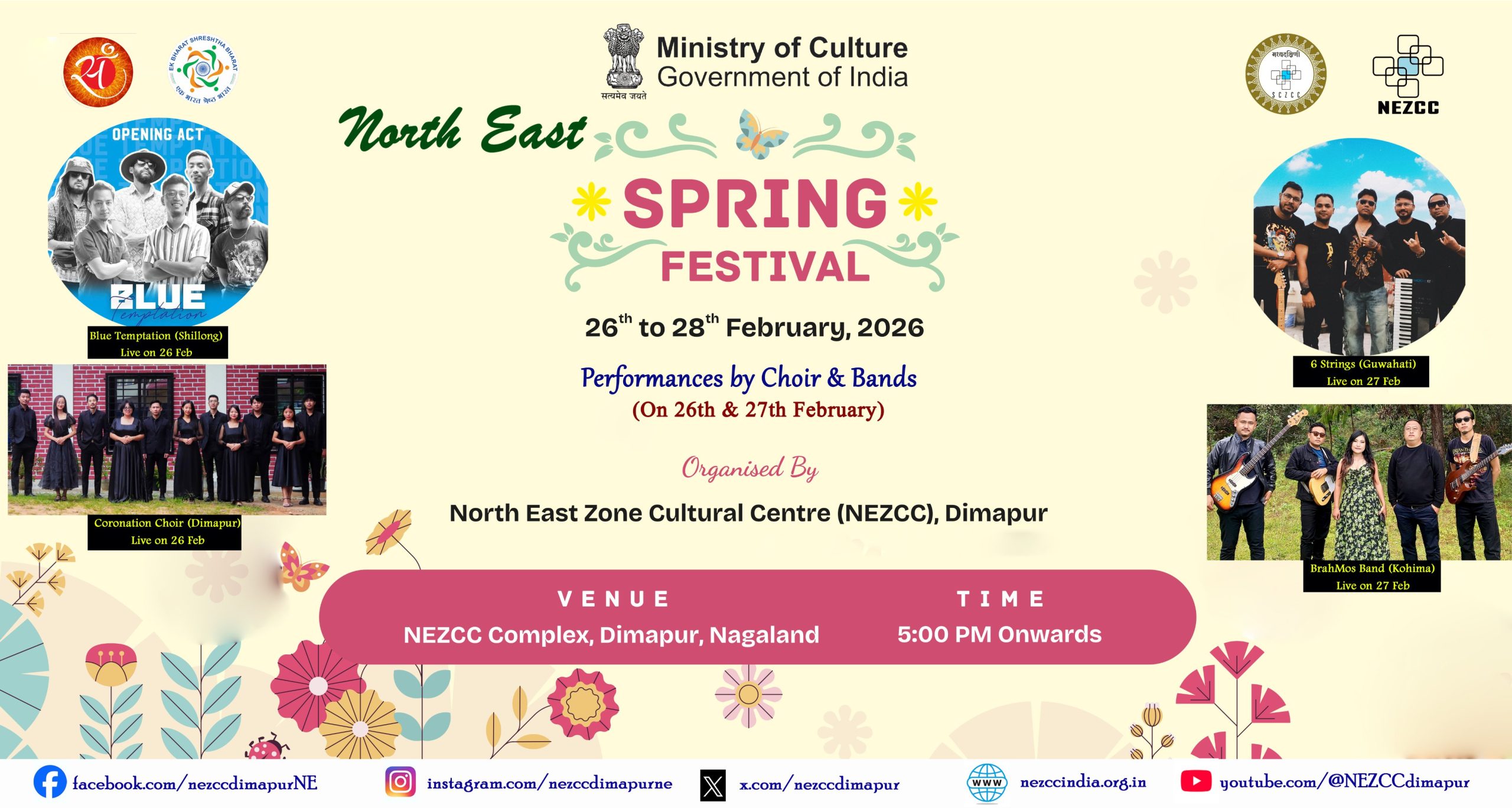 Three-day North East Spring Festival 2026 to begin at NEZCC Complex