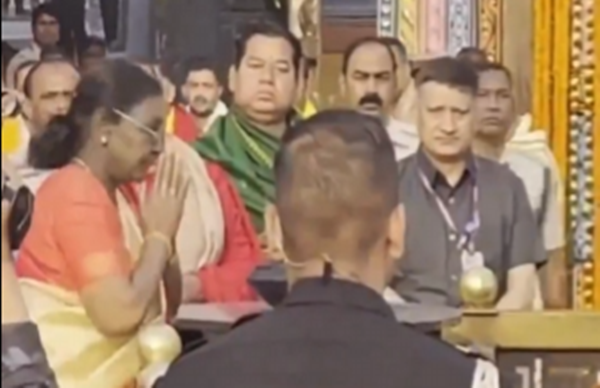 President Droupadi Murmu offers prayers at Shree Jagannath Temple in Puri, Odisha