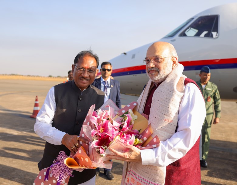 HM Amit Shah Begins Three-Day Visit to Chhattisgarh