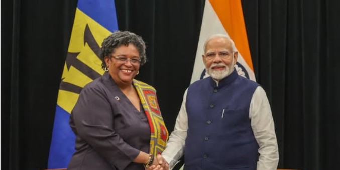 प्रधानमंत्री मोदी ने बारबाडोस की प्रधानमंत्री मिया अमोर मोटली को ऐतिहासिक जीत पर बधाई दी